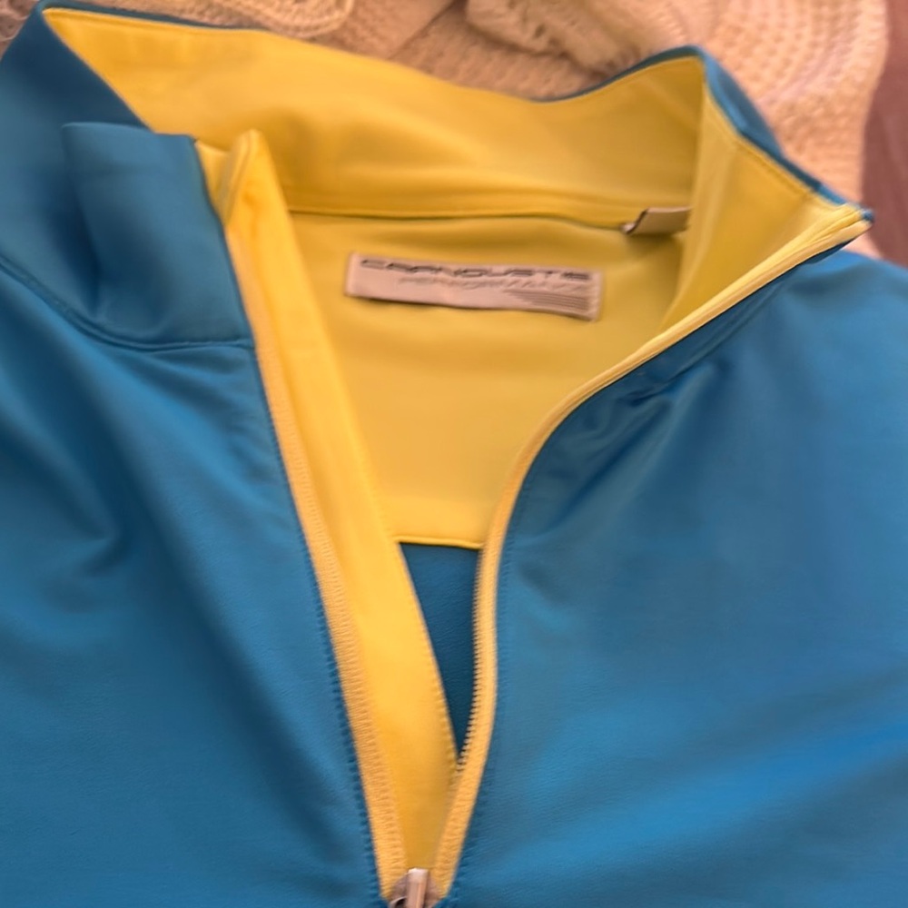 Capnoute Men's Blue and Yellow Jacket